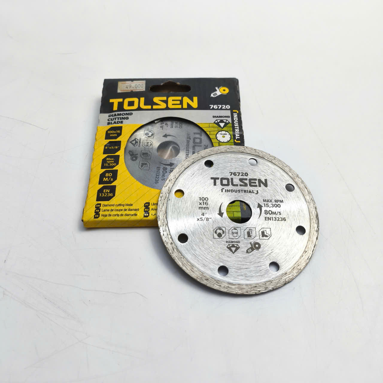 Đĩa Cắt Gạch Ướt 100mm Tolsen 76720