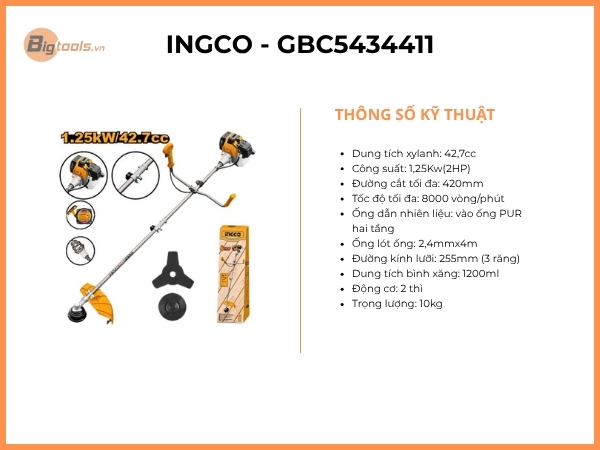 Máy cắt cỏ INGCO GBC5434411