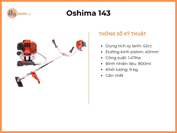 Máy cắt cỏ Oshima 143