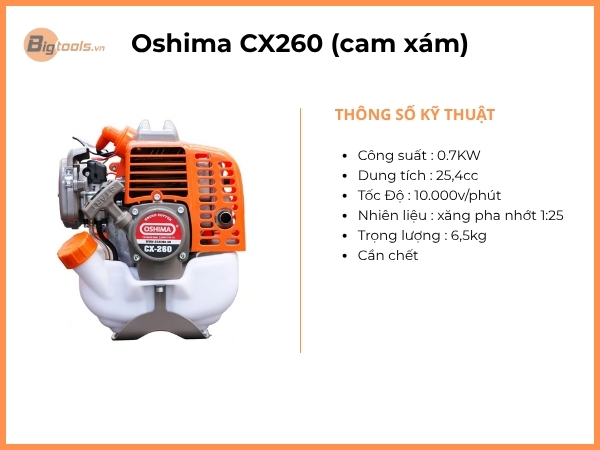 Máy cắt cỏ Oshima CX260 