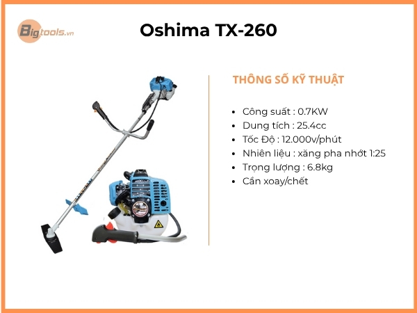 Máy cắt cỏ Oshima TX-260