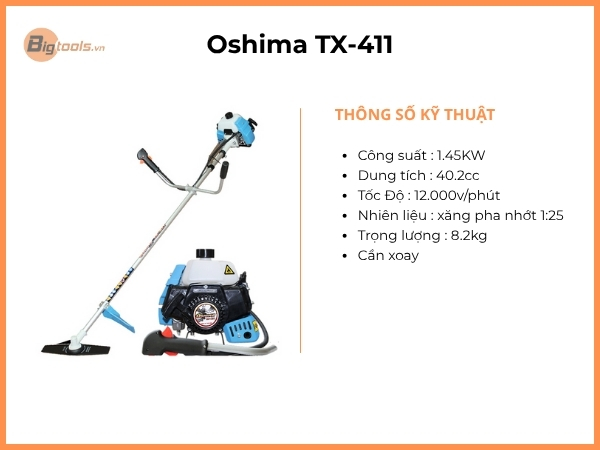 Máy cắt cỏ Oshima TX-411