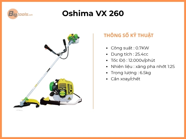 Máy cắt cỏ Oshima VX-260