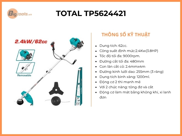 Máy cắt cỏ Total TP5624421