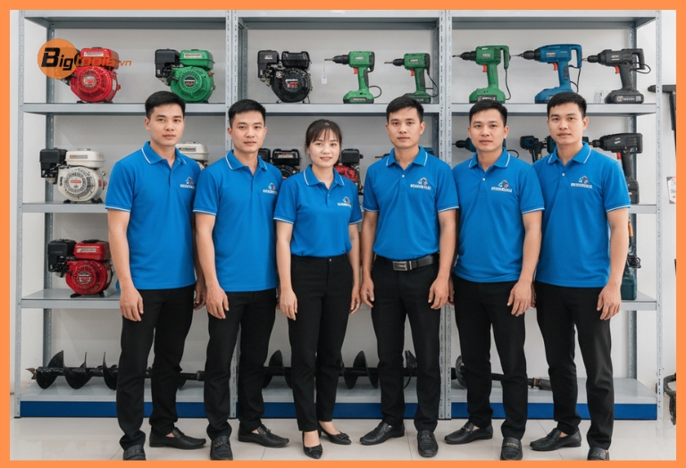 Đội ngũ chuyên gia Bigtools.vn sẵn sàng tư vấn chọn mua máy khoan lỗ trồng cây chính hãng.