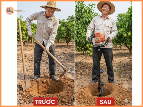Tại Sao Khoan Đất Bằng Máy Là Chìa Khóa Vàng Cho Vườn Cây Ăn Trái Năng Suất Vượt Trội?