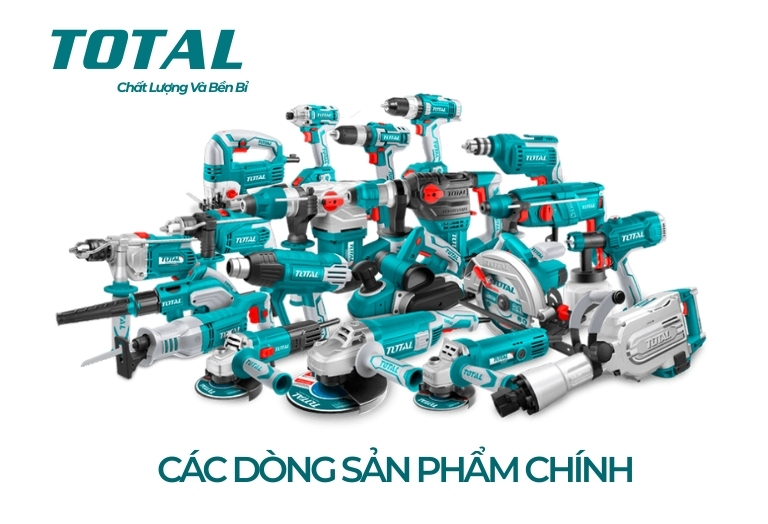 Các dòng sản phẩm dụng cụ cầm tay Total