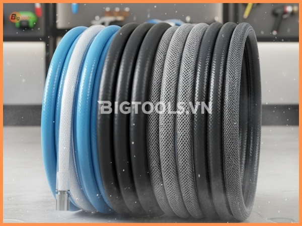 các loại vật liệu dây máy rửa xe phổ biến hiện nay