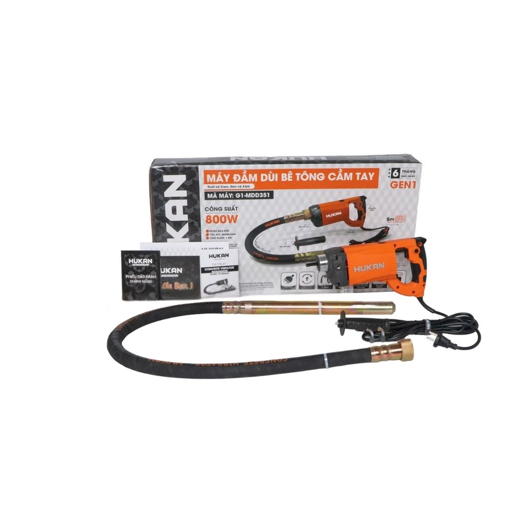 Hộp và Máy Đầm Dùi Cầm Tay G1-MDD351 GEN 1 800W