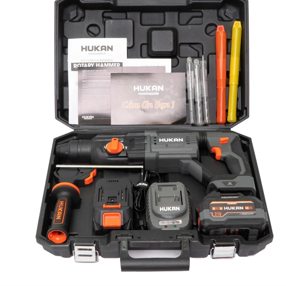 Hộp và Máy Khoan Đục Bê Tông Pin G2-RH2601 GEN 2 3.2J