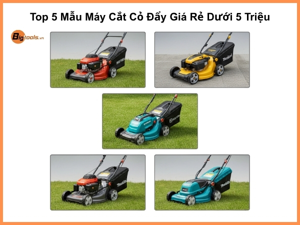 Top 5 Mẫu Máy Cắt Cỏ Đẩy Giá Rẻ Dưới 5 Triệu Đáng Mua Nhất Tại Bigtools.vn