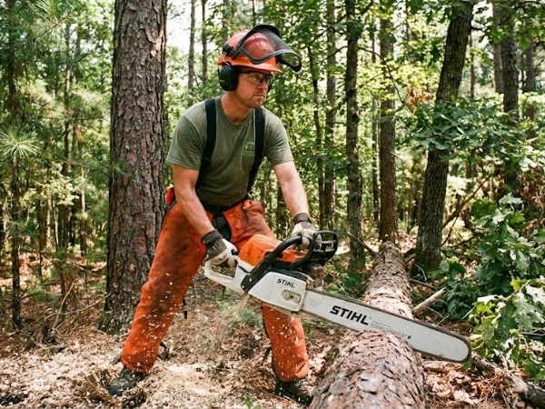 Hướng dẫn cách sử dụng máy cưa xích an toàn đúng kỹ thuật