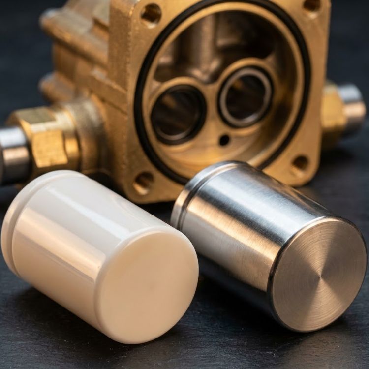 So sánh piston sứ và piston thép của đầu phun áp lực