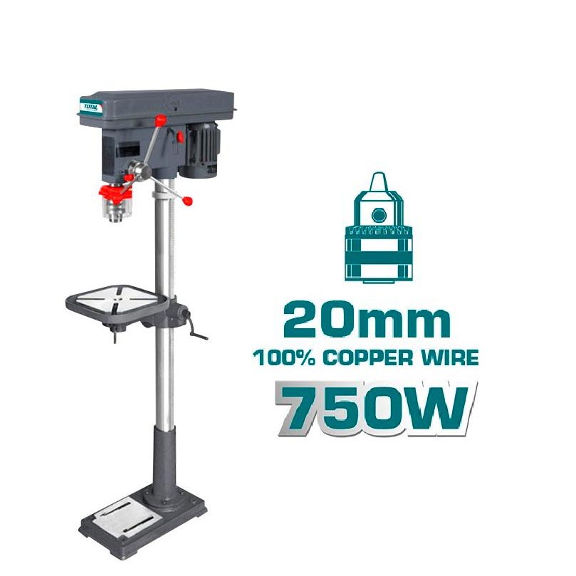 Máy khoan bàn TOTAL TDP207502 (750W 20mm)