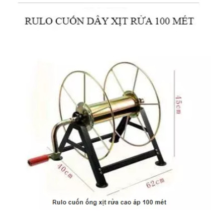 Rulo sắt cuốn dây xịt thuốc 100m
