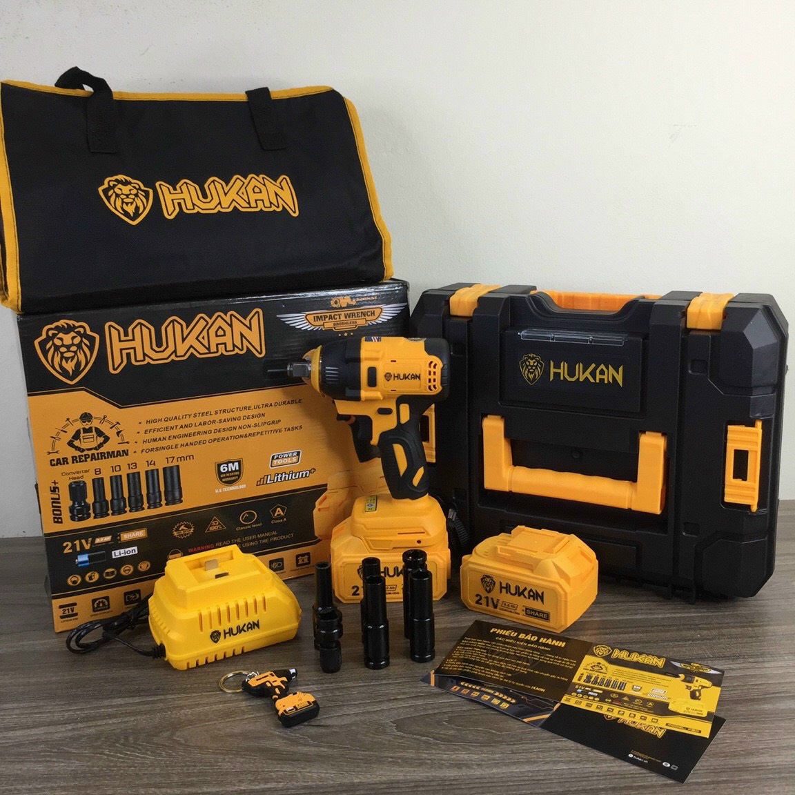 Máy siết bulong dùng Pin HUKAN HK-F80