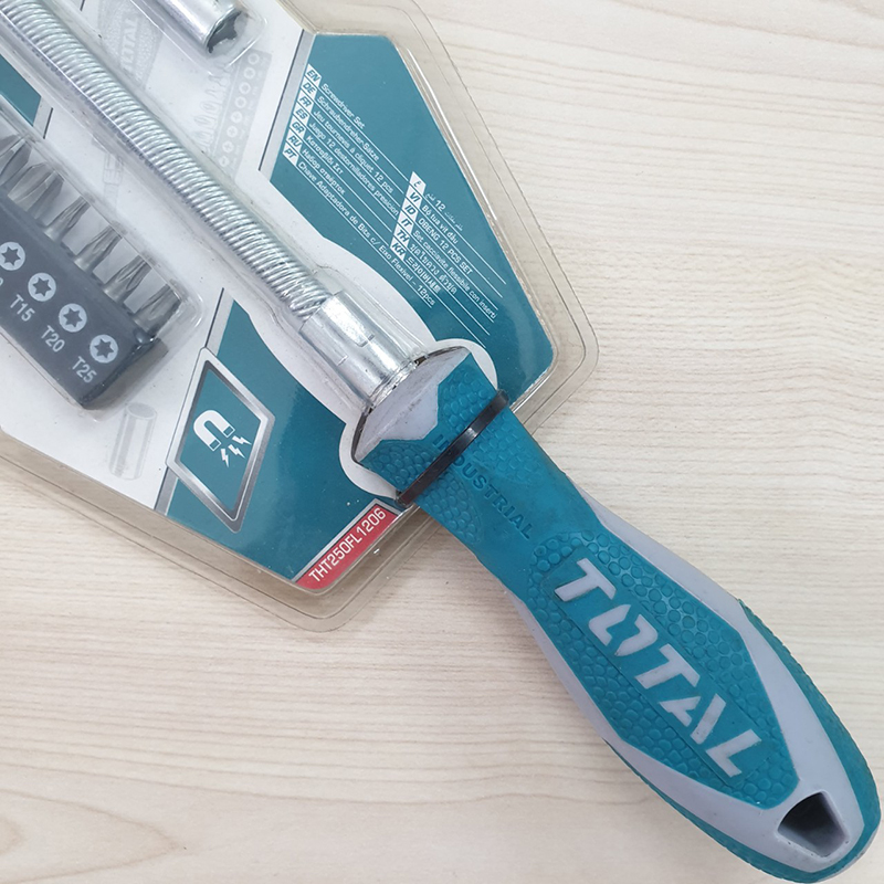 Bộ 12 tua vít thay đổi trục linh hoạt TOTAL THT250FL1206