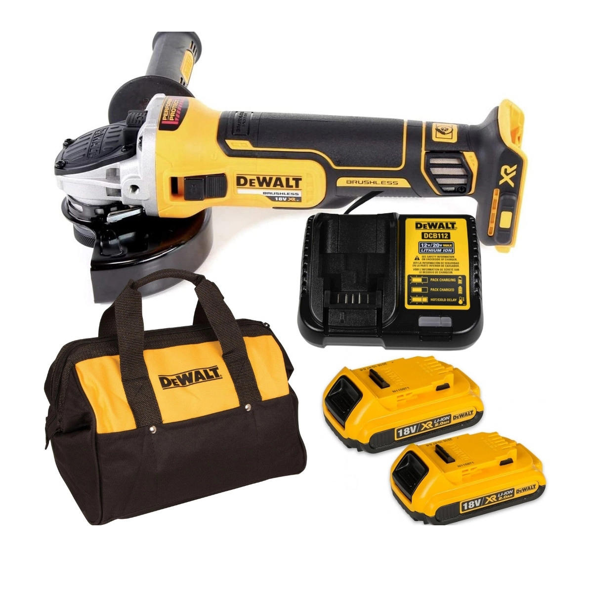 Máy mài cầm tay 18V Dewalt DCG405D2 (2pin*2Ah)