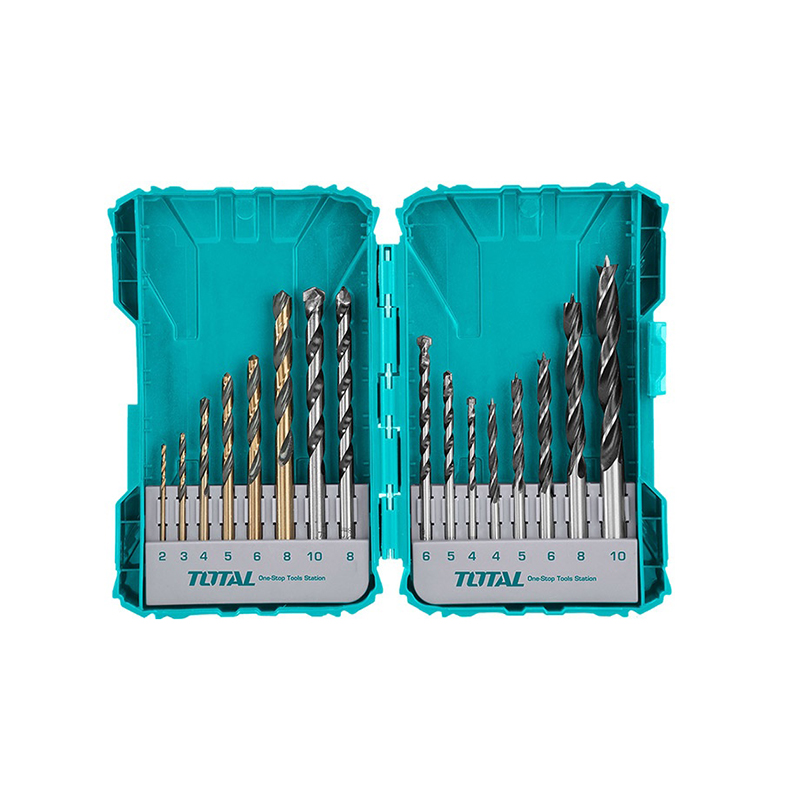 Bộ 16 mũi khoan kim loại bê tông và gỗ TOTAL TACSDL11601