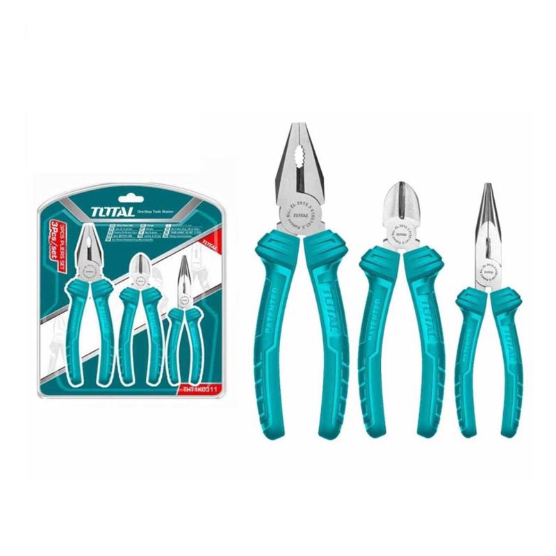 Bộ 3 kềm răng cắt và mũi nhọn TOTAL THT1K0311