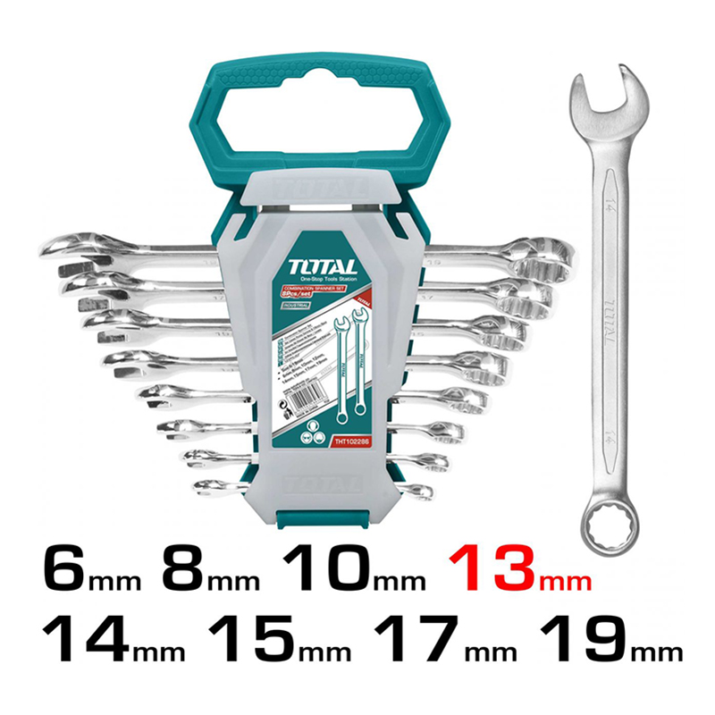 Bộ cờ lê vòng miệng TOTAL THT102286-I