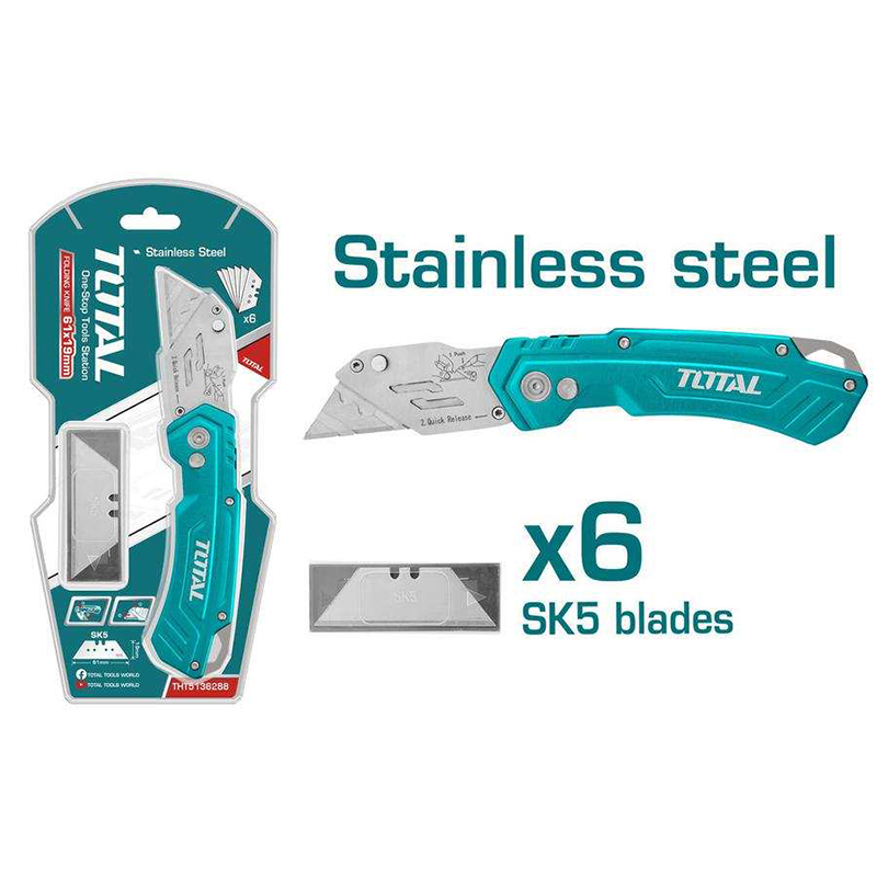 Dao rọc xếp 180mm TOTAL THT5136288