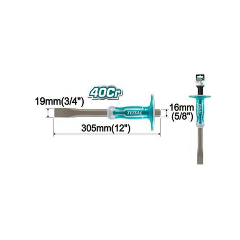 Đục sắt dẹp TOTAL THT4411216