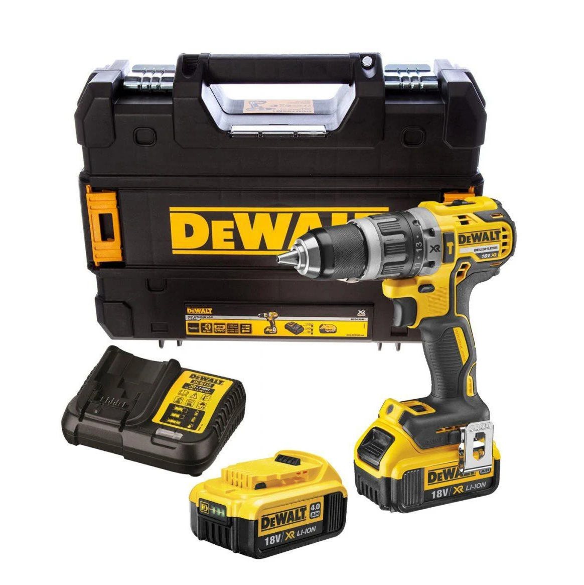 Máy khoan cầm tay 18V Dewalt DCD796M2-B1 (2pin*4Ah Vali)