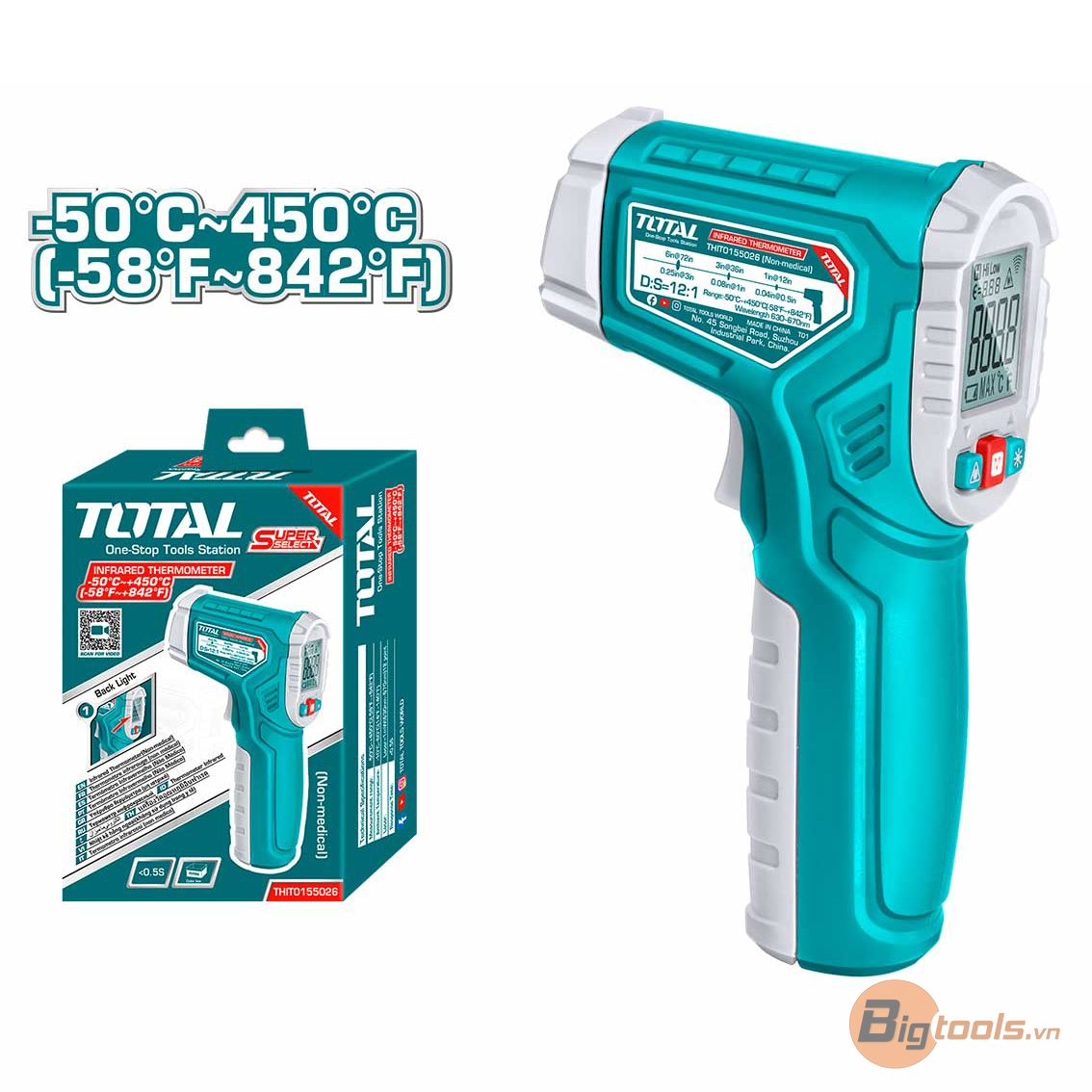 Nhiệt kế hồng ngoại TOTAL - THIT0155026