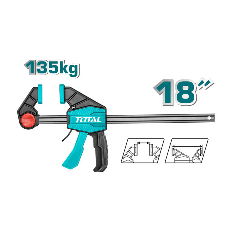 Thanh kẹp nhanh 80*450mm TOTAL THT1346801