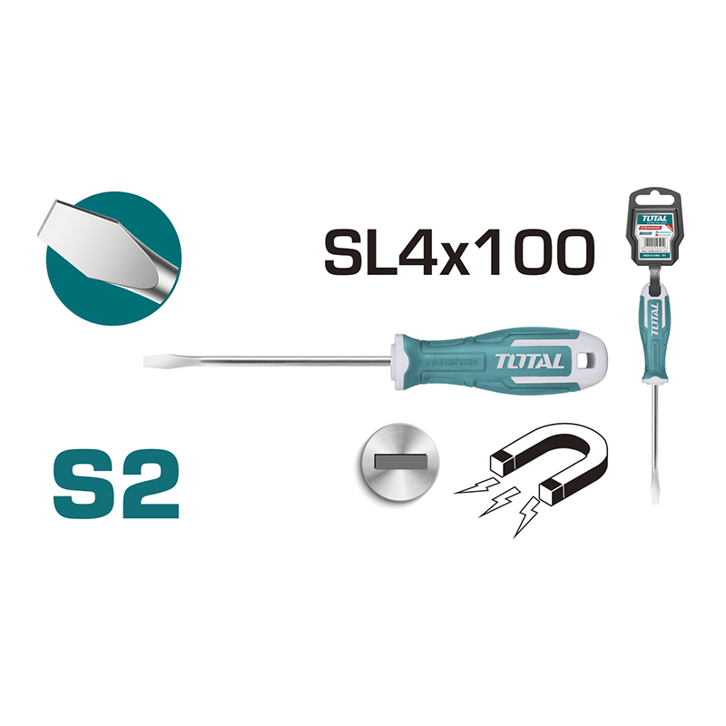 Tua vít dẹp 4x100mm TOTAL THT264100