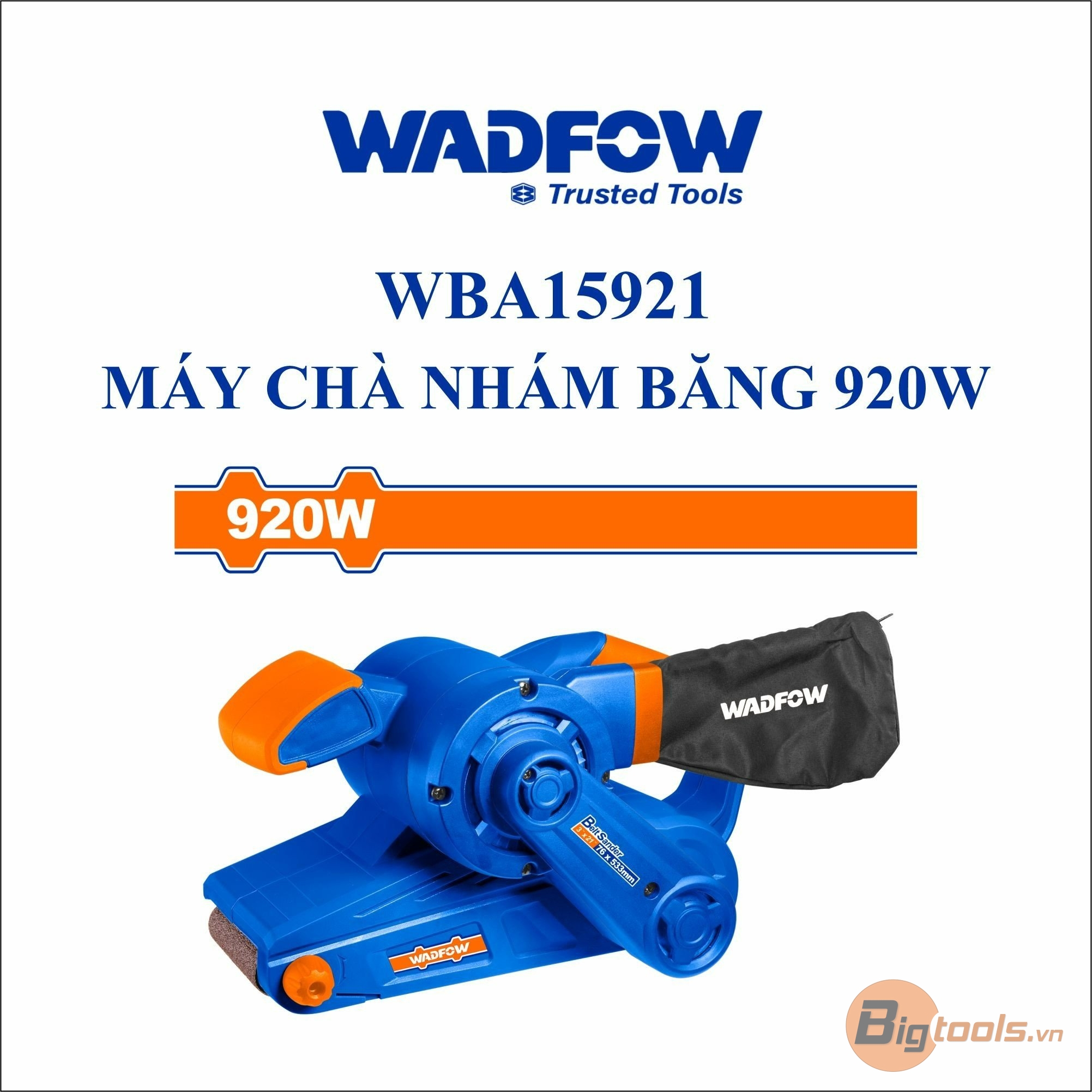 Máy chà nhám băng 920W WADFOW - WBA15921