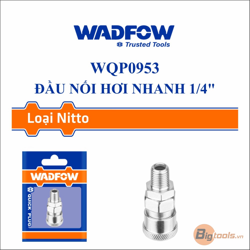 Đầu nối hơi nhanh 1/4" WADFOW - WQP0953