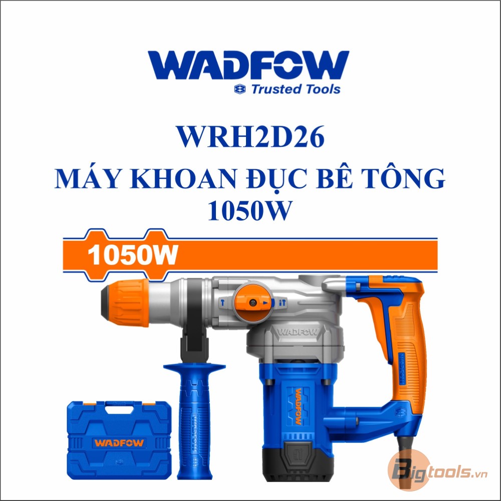 Máy khoan đục bê tông 1050W WADFOW - WRH2D26