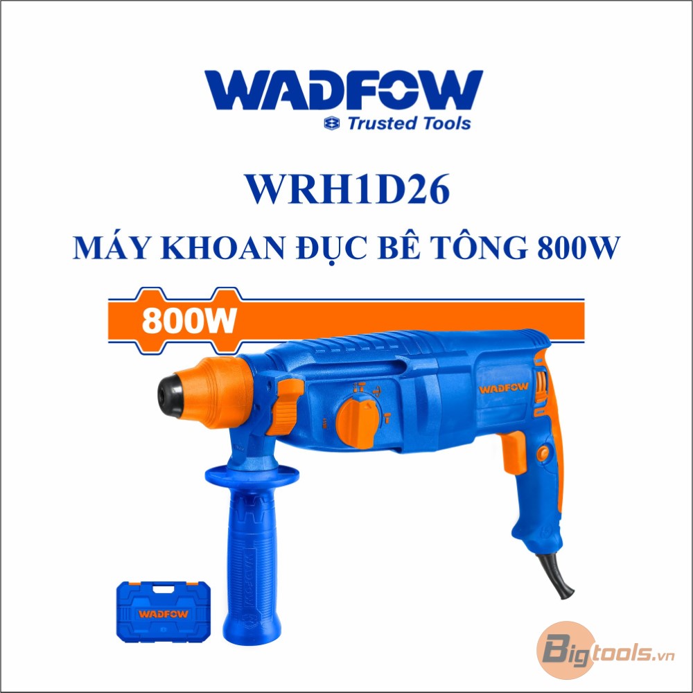 Máy khoan đục bê tông 800W WADFOW - WRH1D26