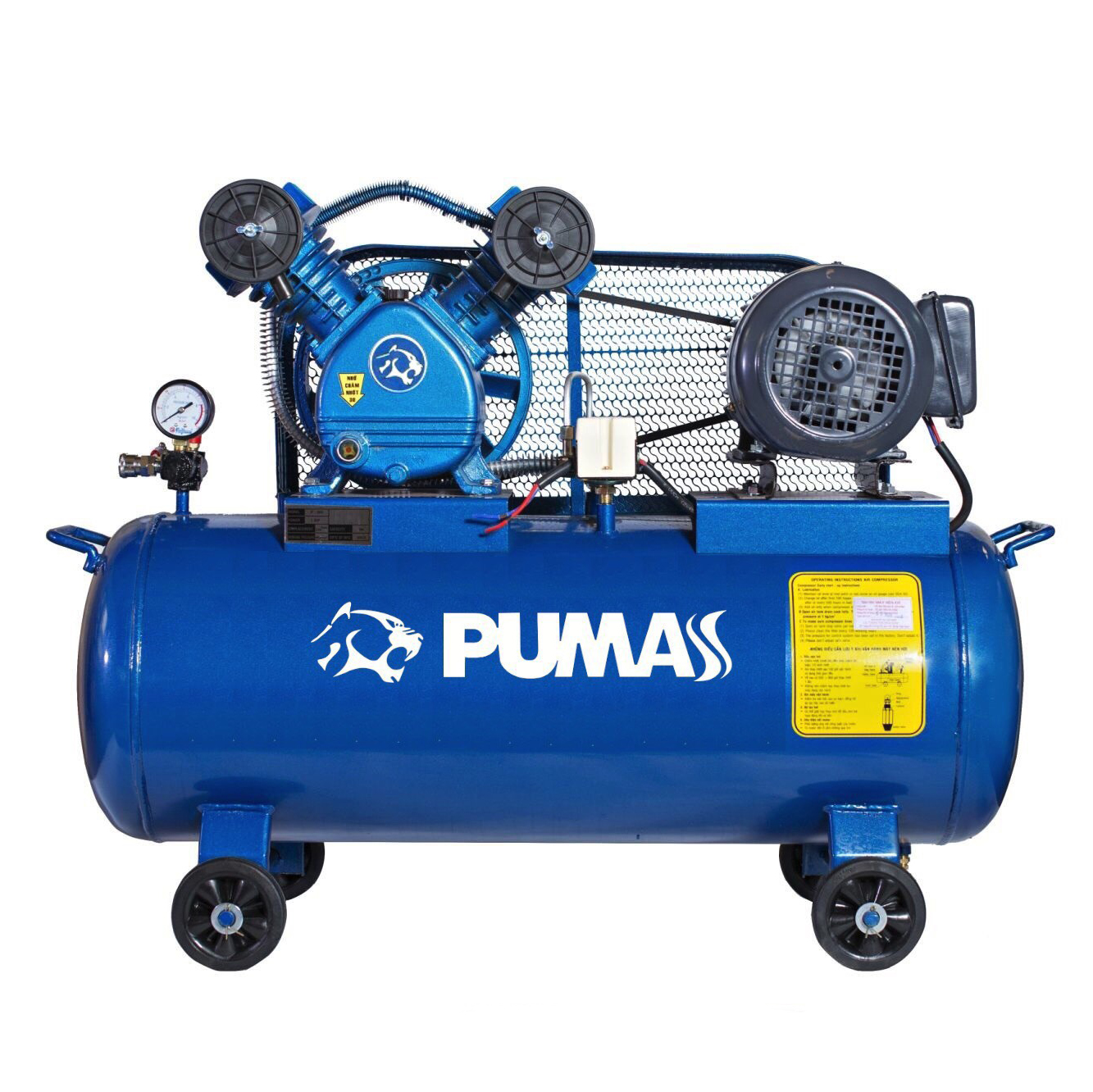 Máy nén khí gián tiếp PUMAS 2x80 (3Hp - 120L - 220V)