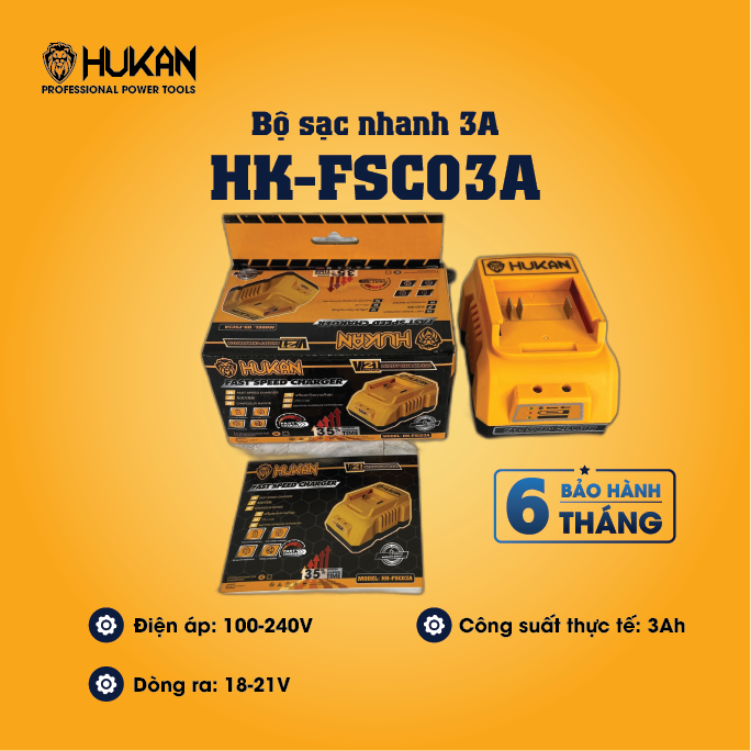 Bộ Sạc Nhanh 3A HUKAN - HK-FSC03A
