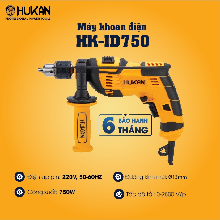 Máy khoan Pin HUKAN HK-ID750