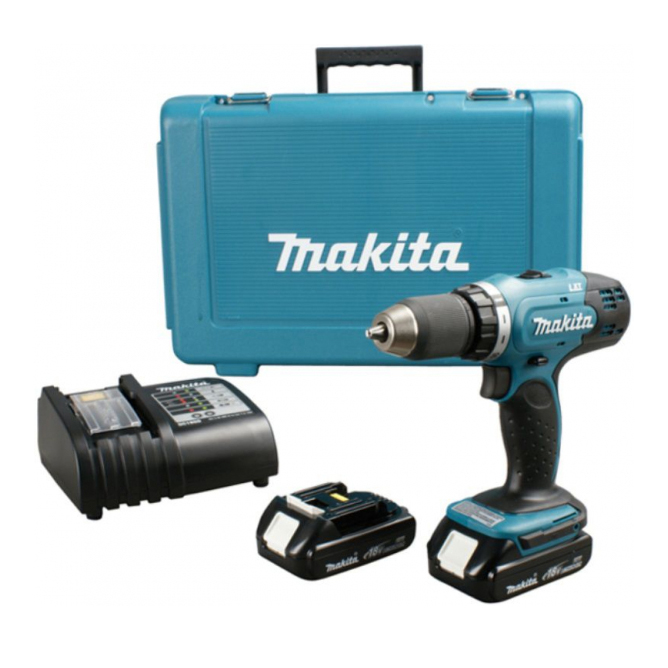 Máy Khoan Búa-Vặn Vít Dùng Pin MAKITA DHP453SYE (18v)
