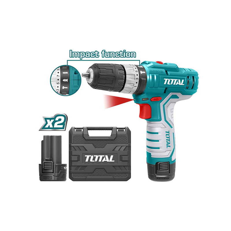 Máy khoan búa Pin 12V (không kèm dây & đầu sạc) TOTAL - TIDLI12328