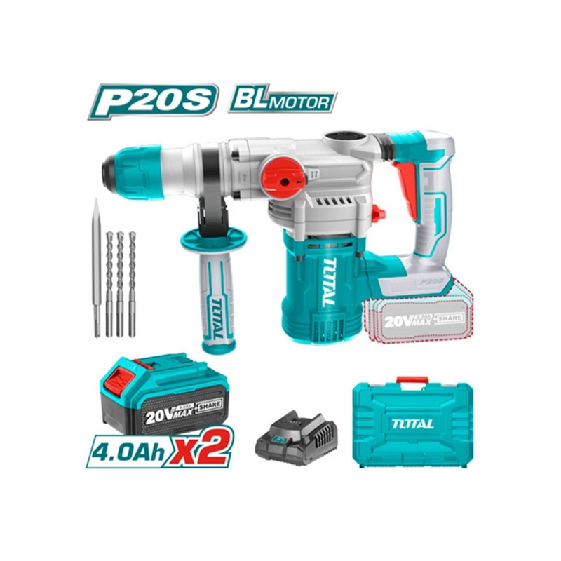 Máy khoan đục dùng Pin 20V TOTAL TRHLI202882