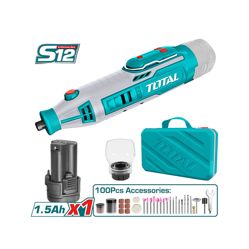 Máy mài khuôn dùng Pin Lithium-ion 12V TOTAL - TMGLI12011