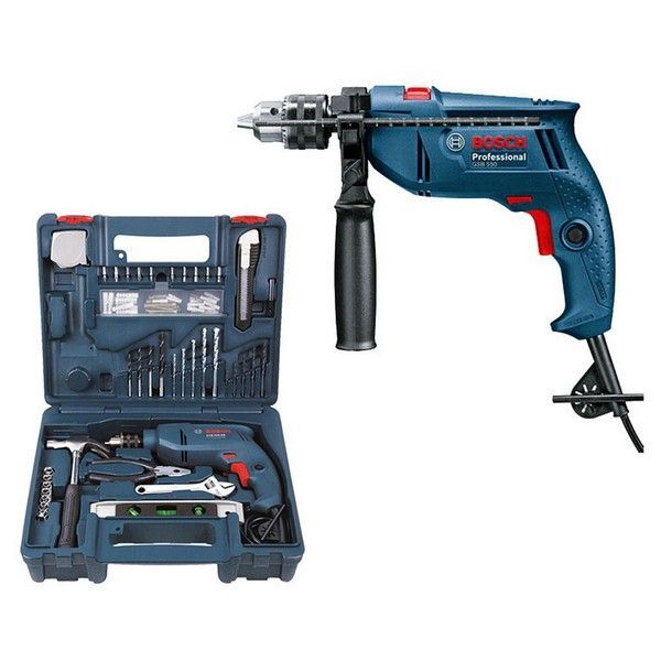 Máy khoan động lực Bosch GSB 550 (Vali 100 món) 06011A15K7