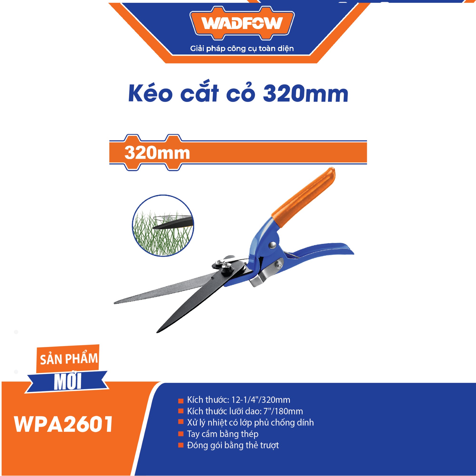 Kéo cắt cỏ 320mm WADFOW - WPA2601