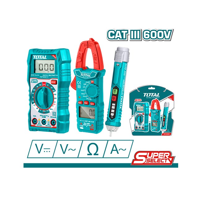 Bộ 3 dụng cụ kiểm tra điện TOTAL - TMT43028