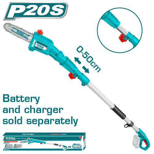 Bộ combo máy cưa cành TPSLI20081 và máy cắt hàng rào TPHT2016012 dùng Pin Lithium 20V TOTAL - TPTS201681