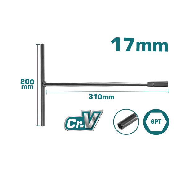 Chìa vặn chữ T 17mm TOTAL THTSWB1701