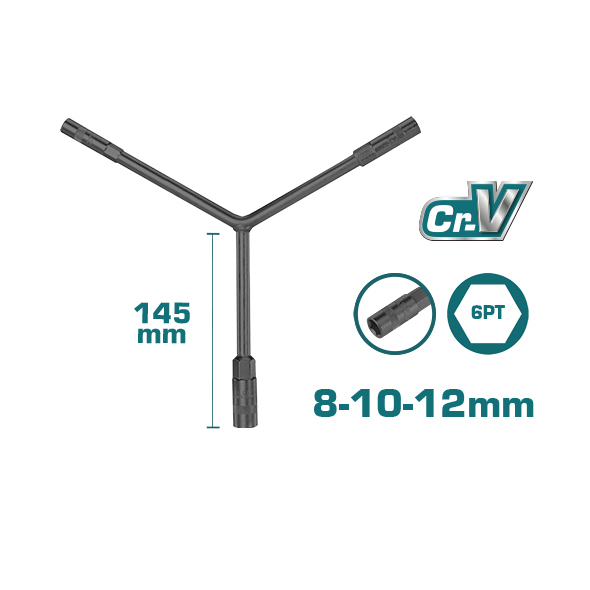 Chìa vặn chữ Y size 8-10-12mm TOTAL THYWB081012