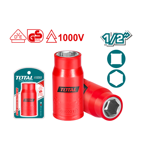 Đầu tiếp lục giác cách điện 1/2 inch 16mm TOTAL THIHAST12161