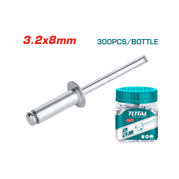 Đinh rive rút nhôm/inox 3.2x8mm TOTAL WJRT3200811
